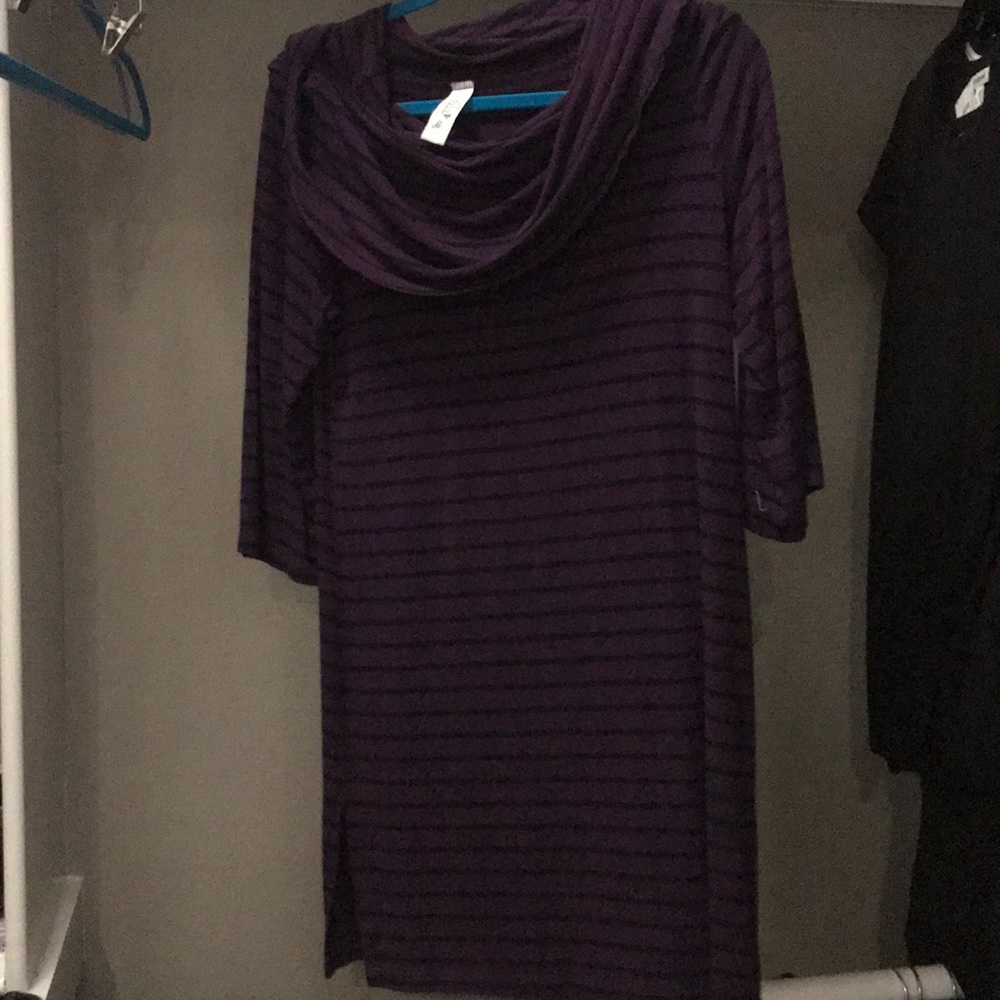 Purple striped Yala dress